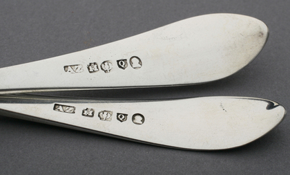 Scottish Georgian Silver Celtic Pointed Tablespoons (Pair) - Alexander Ziegler